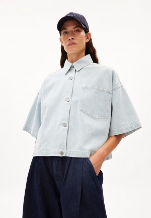 ARMEDANGELS SKAISAA Denim Jacket Loose Fit made of Organic Cotton Mix Indigo | 5184-ZQXGW