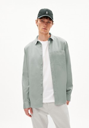 ARMEDANGELS SKJORTAAS Shirt Relaxed Fit made of TENCEL™ Lyocell Mix Morning Dew | 2347-FPYKU