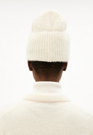 ARMEDANGELS SNOWAA Beanie made of Mohair Wool Mix Oatmilk | 0625-DAMOF