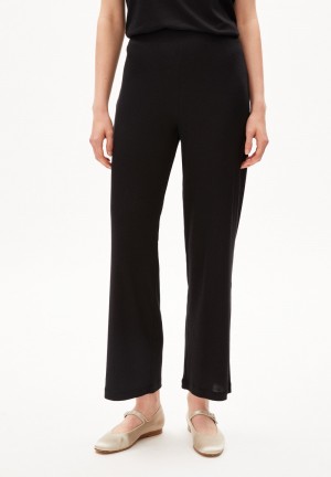ARMEDANGELS STELLAARA Jersey Pants made of TENCEL™ Lyocell Mix Schwarz | 5986-CLQDX