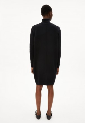 ARMEDANGELS STINIAA Knit Dress Loose Fit made of Organic Cotton Schwarz | 2097-UEIRQ