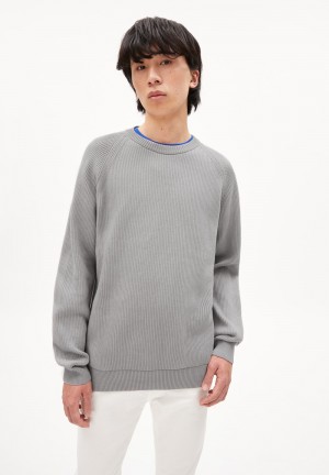 ARMEDANGELS SVETAA STRUCTURE Sweater Regular Fit made of Organic Cotton Stonehege | 0286-ZKPJL