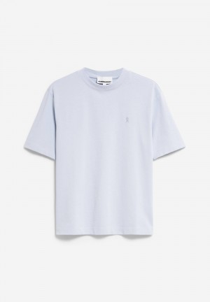 ARMEDANGELS TARJAA Heavyweight T-Shirt Loose Fit made of Organic Cotton Mix Morning Sky | 4510-GXJIR