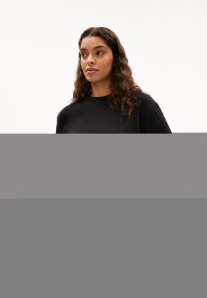 ARMEDANGELS TARJAA Heavyweight T-Shirt Loose Fit made of Organic Cotton Mix Schwarz | 7231-UOHPN
