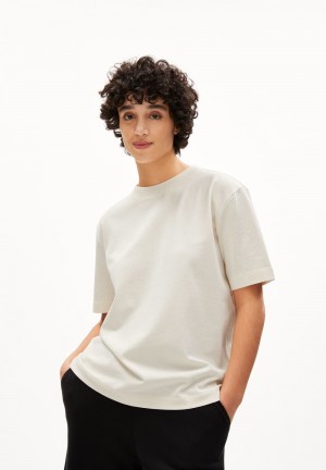 ARMEDANGELS TARJAA Heavyweight T-Shirt Loose Fit made of Organic Cotton Mix Undyed | 7129-MBKPE