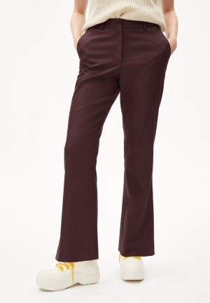 ARMEDANGELS TATNAA Woven Pants Regular Fit made of Organic Cotton Mix Fudge | 5017-KVQPM