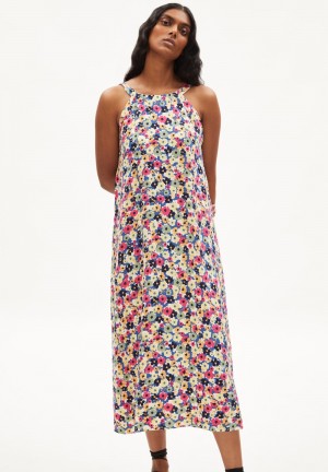 ARMEDANGELS THORAA PAINTED BLOOM Woven Dress Regular Fit made of LENZING™ ECOVERO™ Viscose Blueniverse | 2634-VEAWC