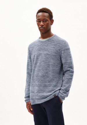 ARMEDANGELS TOLAA Sweater Regular Fit made of Organic Cotton Morning Dew-night Sky | 4013-QBXDO