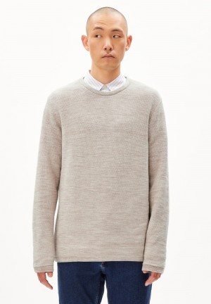 ARMEDANGELS TOLAA Sweater Regular Fit made of Organic Cotton Sand Stone-oatmilk | 3089-PXOCD