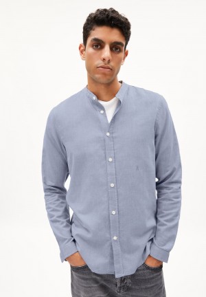 ARMEDANGELS TOMAASAS Shirt Regular Fit made of Organic Cotton Indigo | 0134-QFATV