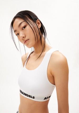 ARMEDANGELS TONJAA Bralette made of Organic Cotton Mix Blanc | 5317-ABRMK
