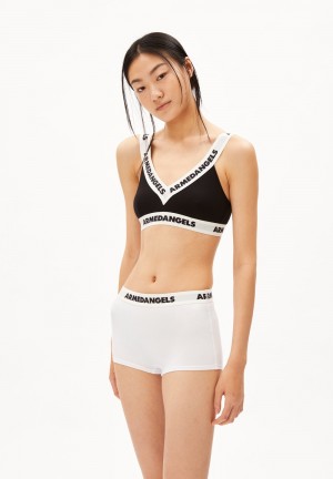 ARMEDANGELS TYRONAA Triangle Bralette made of Organic Cotton Mix Schwarz | 6703-YCZDG