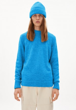ARMEDANGELS ULDAA PREMIUM Sweater Regular Fit made of Alpaca Wool Mix Turqoise | 6952-YPLEH