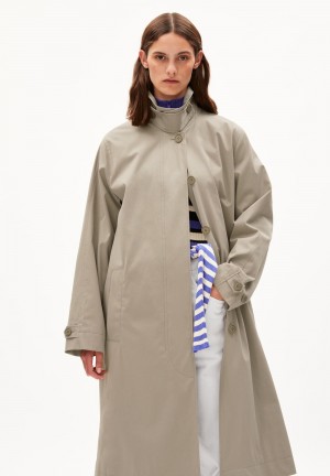 ARMEDANGELS VAANOISE Coat Relaxed Fit made of Organic Cotton Sand Stone | 4928-EOJKT