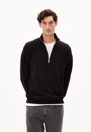 ARMEDANGELS WAARLO COMFORT Sweatshirt Regular Fit made of Organic Cotton Mix Schwarz | 5796-GKFTC