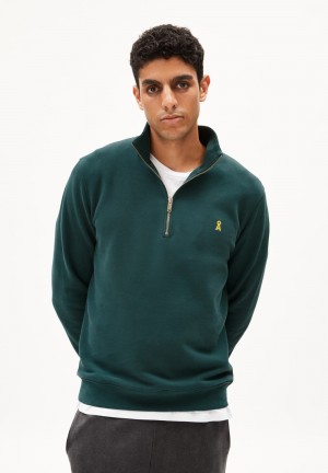 ARMEDANGELS WAARLO COMFORT Sweatshirt Regular Fit made of Organic Cotton Mix Tiefes | 1574-GQFIK