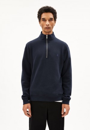 ARMEDANGELS WAARLO COMFORT Sweatshirt Regular Fit made of Organic Cotton Mix Night Sky | 8370-BGVAE
