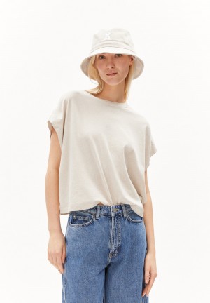 ARMEDANGELS XARTAA LINEN Top Oversized Fit made of Linen-Mix Undyed | 1736-WFGUB