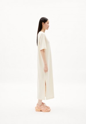 ARMEDANGELS XELINAA Heavyweight Jersey Dress Relaxed Fit made of Organic Cotton Mix Undyed | 9723-ZCROK