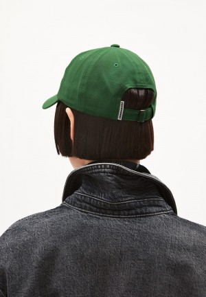 ARMEDANGELS YENAAS BOLD Cap made of Organic Cotton Grün | 6478-HTIBF