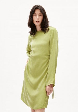 ARMEDANGELS ZYLAA Woven Dress Regular Fit made of TENCEL™ Lyocell Mix New Moss | 7812-QXJRM